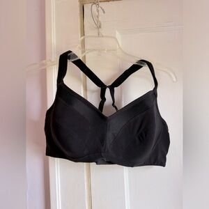 Torrid Mid Impact Underwire Sports Bra, Black, Size 40C